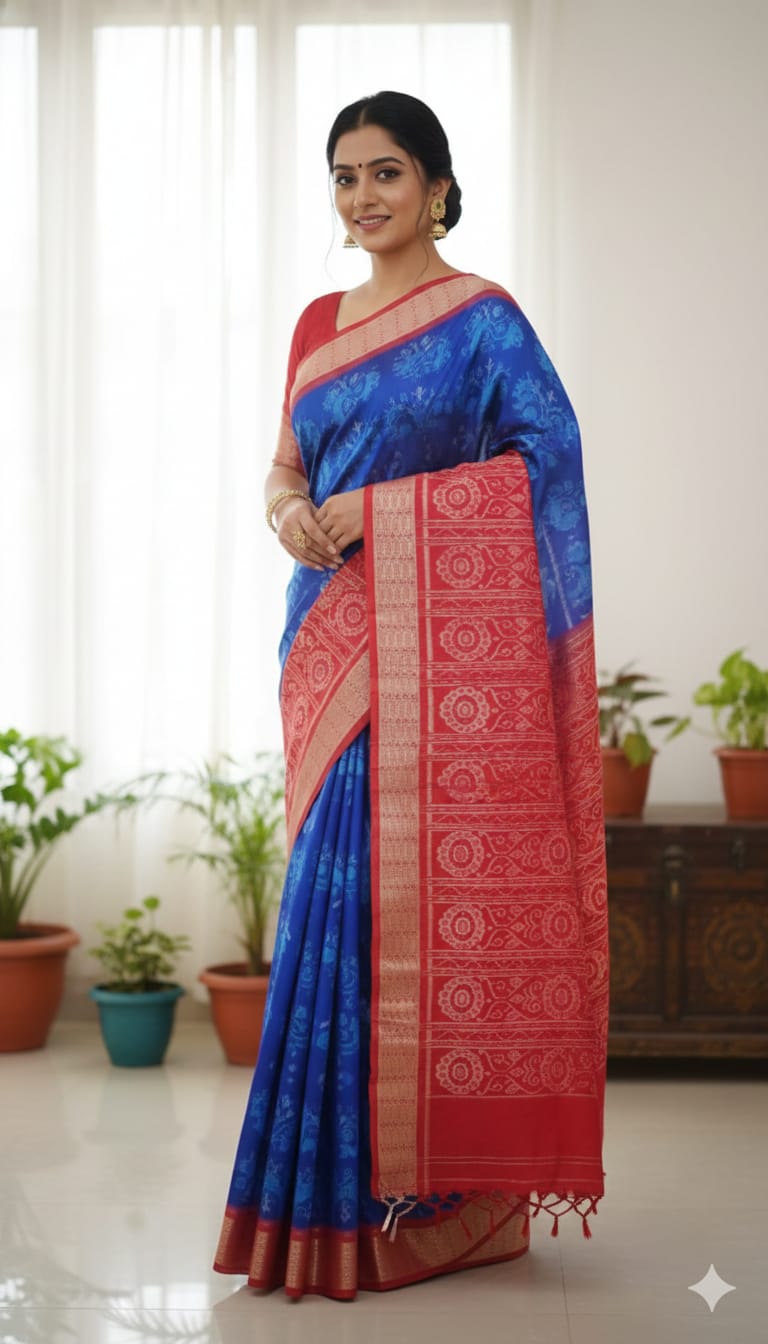 Blue-Red Koshal Elegance