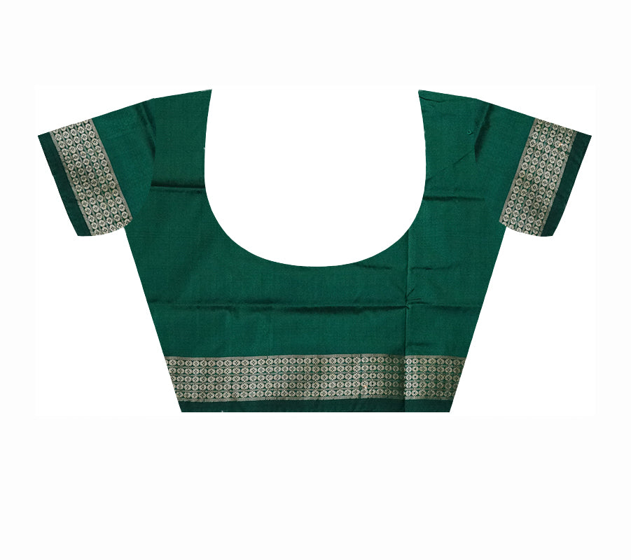 Whole body pasapali pattern sapta pata saree in Maroon and Green color. - Koshali Arts & Crafts Enterprise