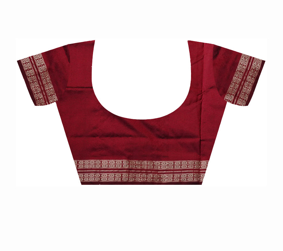 Sky blue, Black & Maroon color pasapali 5 kuthi pasapali pata saree. - Koshali Arts & Crafts Enterprise