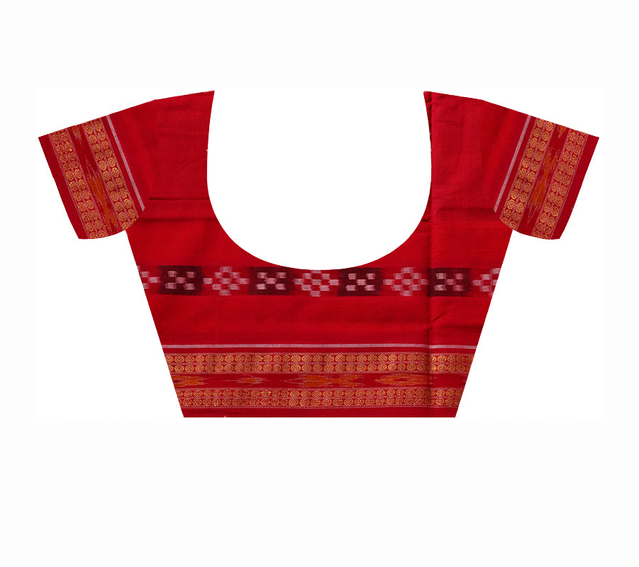 Parrot and kalash design with Pasapali lining comes in yellow, coffee and red color. - Koshali Arts & Crafts Enterprise