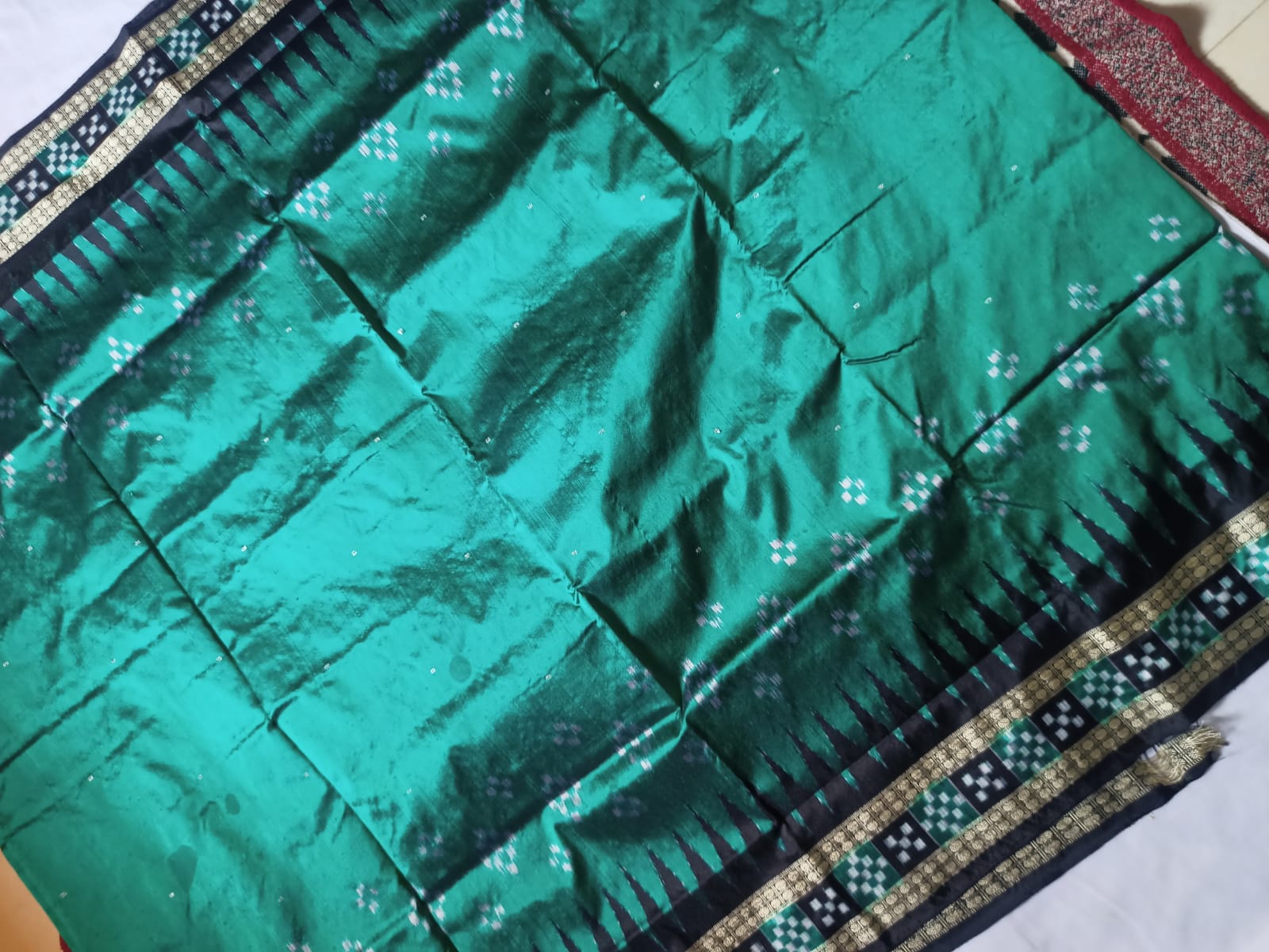 Black and sky colour dhadi sapta pata. - Koshali Arts & Crafts Enterprise
