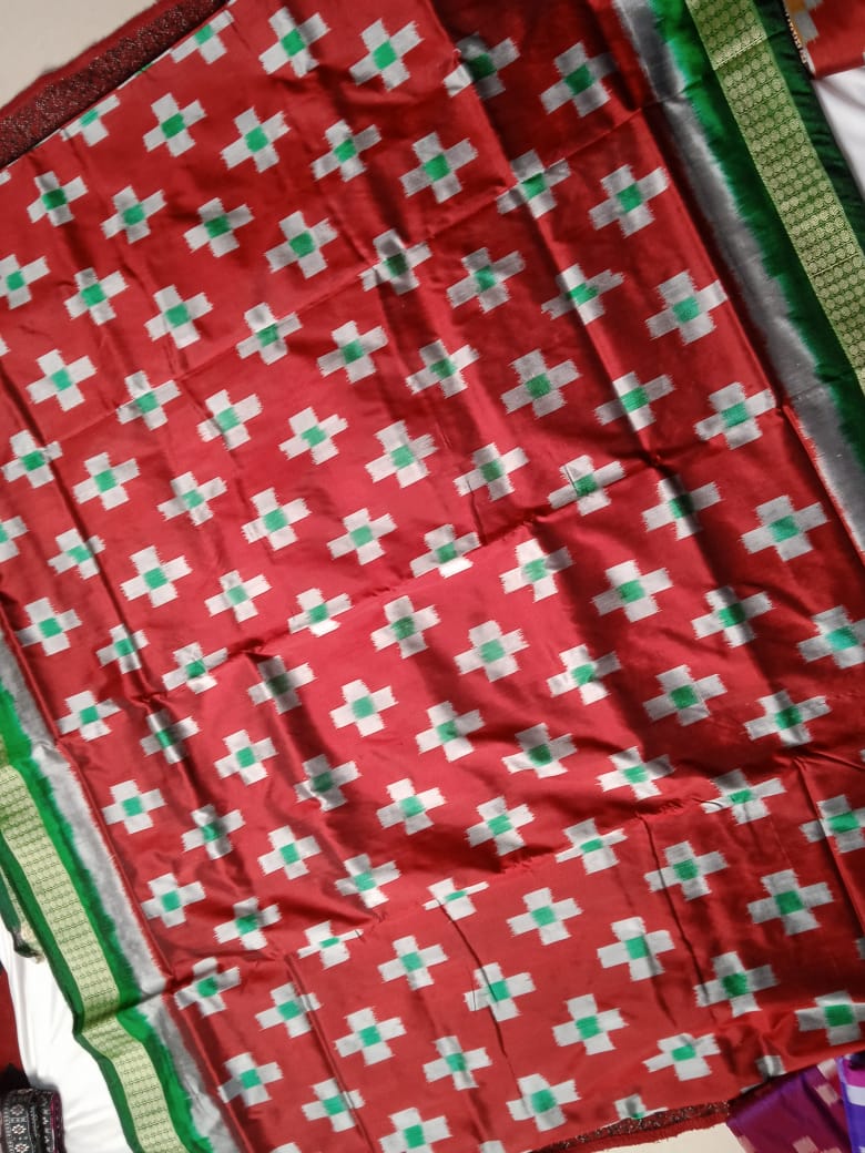 Tara pattern pasapali mix pata saree. - Koshali Arts & Crafts Enterprise