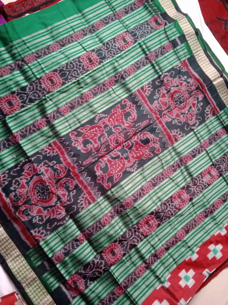 Tara pattern pasapali mix pata saree. - Koshali Arts & Crafts Enterprise
