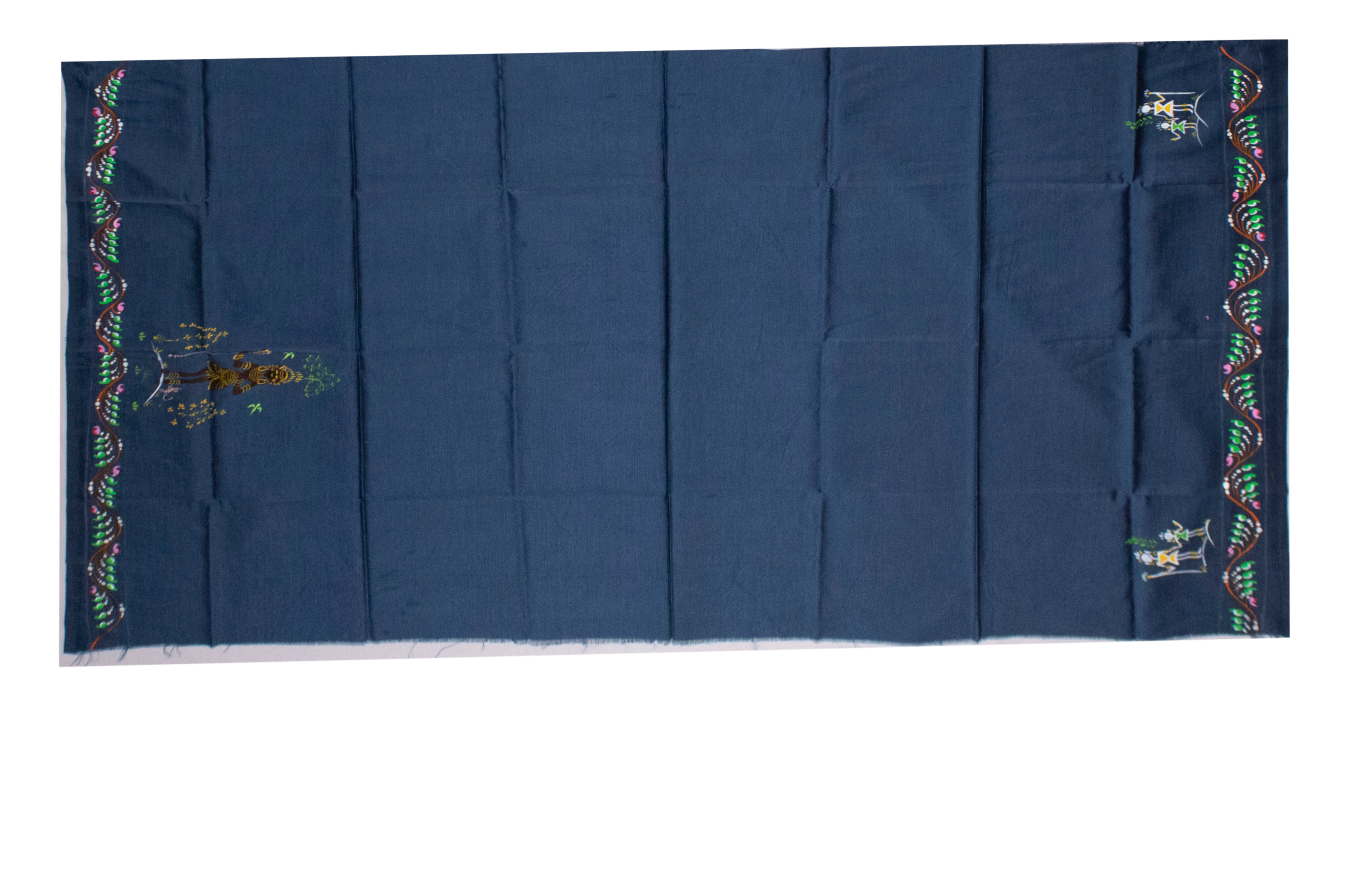 Hand painted Pattachitra (Raghurajpur, Puri) saree of Odisha - Koshali Arts & Crafts Enterprise