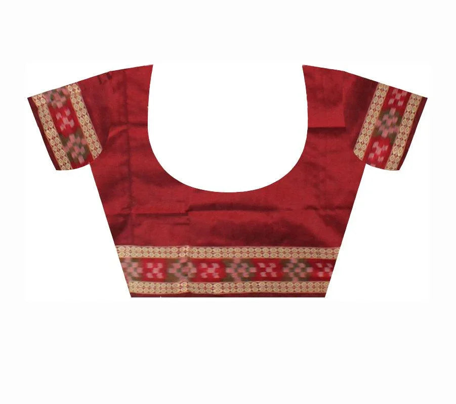 Latest Design Green Color Dhadi Sapta Sambalpuri Pata Saree. - Koshali Arts & Crafts Enterprise