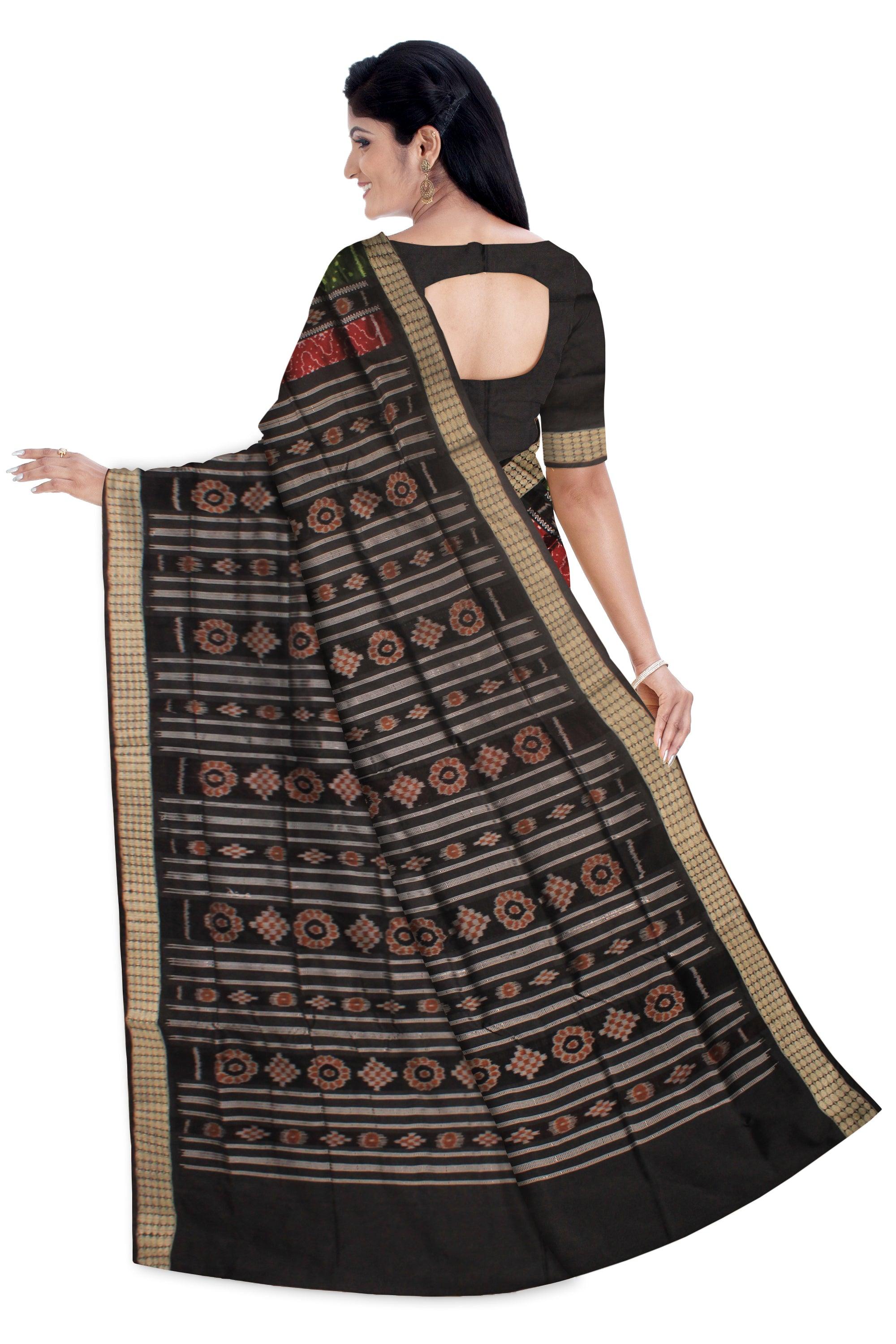 LATEST DESIGN SONEPUR PATILI SAREE IN 3D COLOR BASE, WITH BLOUSE PIECE. - Koshali Arts & Crafts Enterprise
