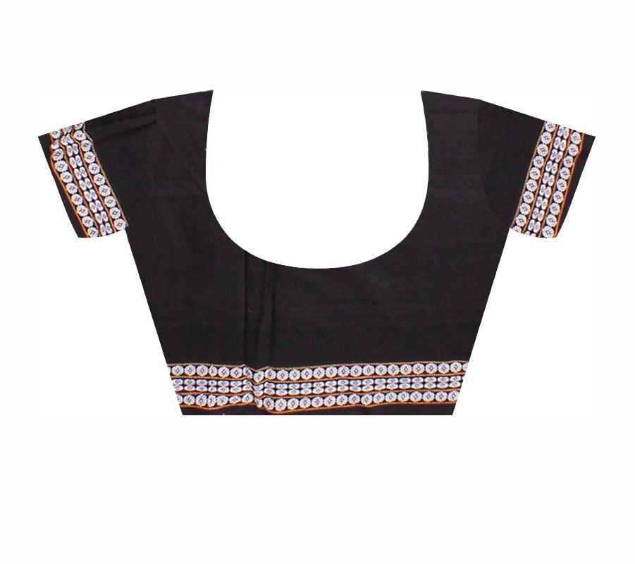 RED COLOR CHECKED SACHIPUR SAREE - Koshali Arts & Crafts Enterprise