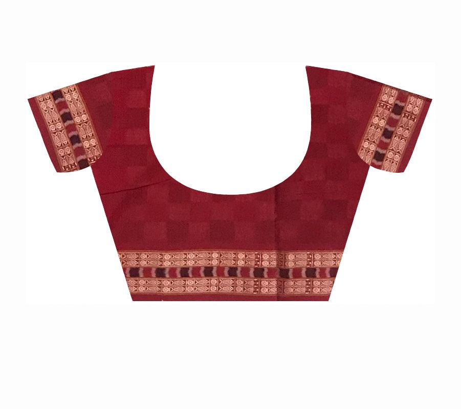 3D COLOR PASAPALI COTTON SAREE , ATTACHED WITH BLOUSE PIECE. - Koshali Arts & Crafts Enterprise