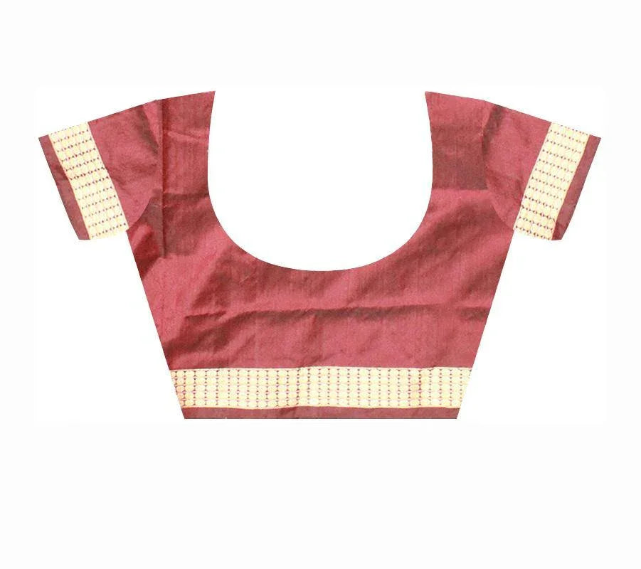 Yellow color Sambalpuri Pata saree in Bomkei design With blouse piece. - Koshali Arts & Crafts Enterprise