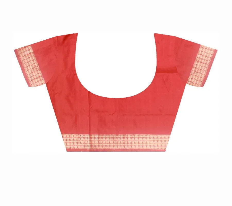 Yellow colour Sambalpuri pata saree with Booty on Body - Koshali Arts & Crafts Enterprise