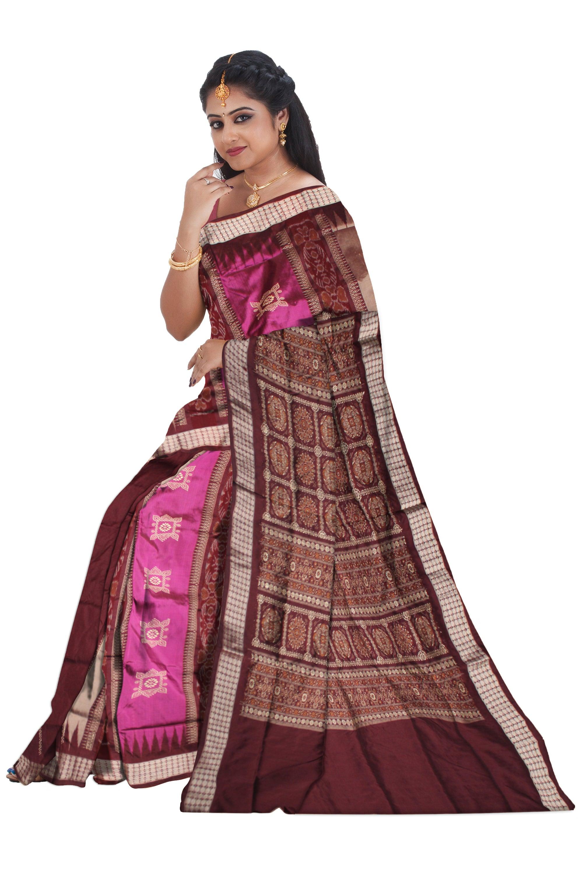 3D COLOR PATLI PATA SAREE , WITH BLOUSE PIECE. - Koshali Arts & Crafts Enterprise