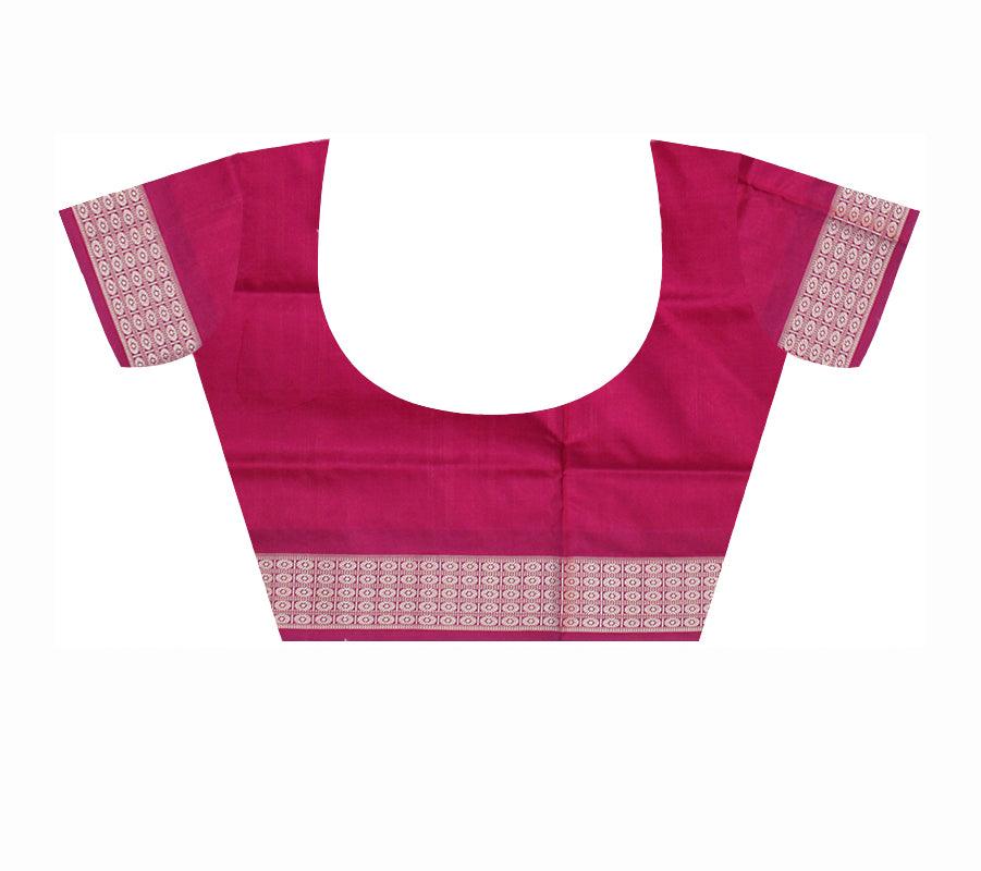 DIFFERENT MULTI COLOR BODY PASAPALI PATTERN , BRIDAL COLLECTION PURE SILK SAREE , ATTACHED WITH BLOUSE PIECE. - Koshali Arts & Crafts Enterprise