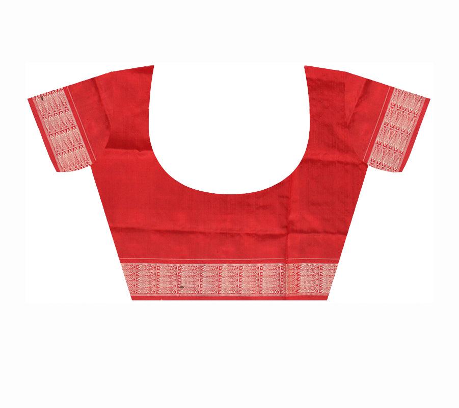 LATEST TRADITIONAL PATTERN ELEPHANT AND PASAPALI PATTERN PURE SILK SAREE, WITH BLOUSE PIECE. - Koshali Arts & Crafts Enterprise