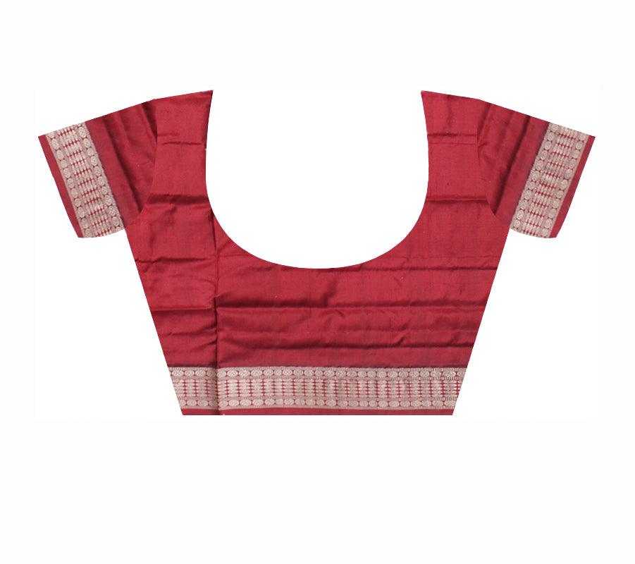 3D COLOR LATEST TRADITIONAL PURE PATA SAREE , WITH MATCHING BLOUSE PIECE. - Koshali Arts & Crafts Enterprise