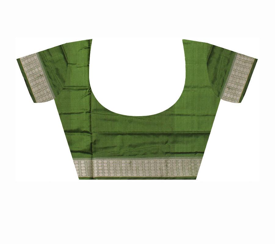 MARRAIGE COLLECTION PURE PASAPALI PATA SAREE IS ORANGE AND GREEN COLOR BASE, COMES WITH MATCHING BLOUSE PIECE. - Koshali Arts & Crafts Enterprise