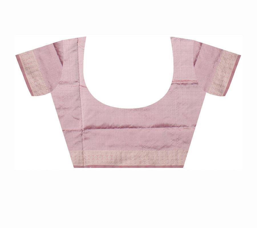 MARRAIGE COLLECTION SMALL BOTTY PATTERN PATA SAREE IS RED AND GRAY COLOR BASE, AVAILABLE WITH MATCHING BLOUSE PIECE. - Koshali Arts & Crafts Enterprise