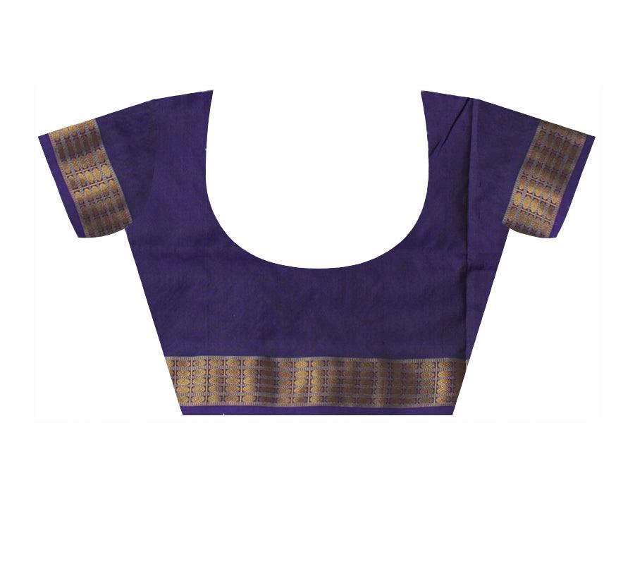 LATEST IKAT PATTERN PURE TISSUE SILK PATA SAREE IS DARK-PINK AND PURPLE COLOR BASE, ATTACHED WITH MATCHING BLOUSE PIECE. - Koshali Arts & Crafts Enterprise