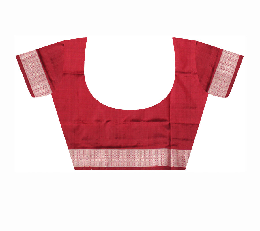 LATEST DESIGN NARTAKI WITH PASAPALI PATTERN PURE SILK SAREE IS BLUE AND MAROON COLOR BASE,AVAILABLE WITH MATCHING BLOUSE PIECE. - Koshali Arts & Crafts Enterprise