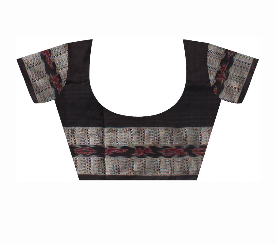 LATEST COLLECTION BICHITRAPURI PURE SILK SAREE IS BLACK AND RED  COLOR BASE,COMES WITH MATCHING BLOUSE PIECE, - Koshali Arts & Crafts Enterprise