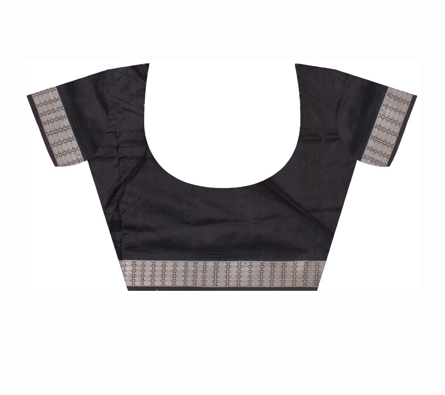 FULL BODY PLAIN WITH SMALL WORKING PASAPALI DESIGN IN BORDER SIDE.COMES WITH MATCHING BLOUSE PIECE. - Koshali Arts & Crafts Enterprise