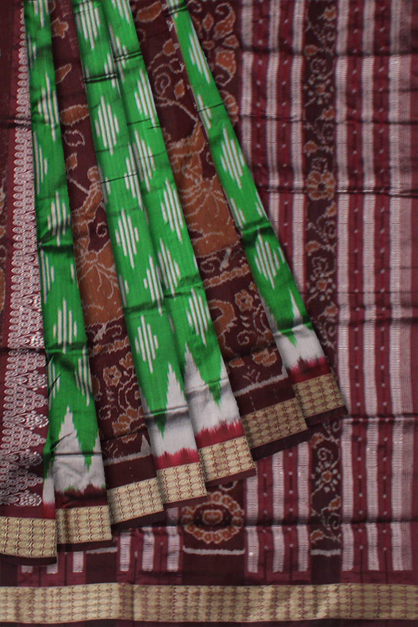 Nartaki with elephant pattern Bomkei Pata saree. - Koshali Arts & Crafts Enterprise