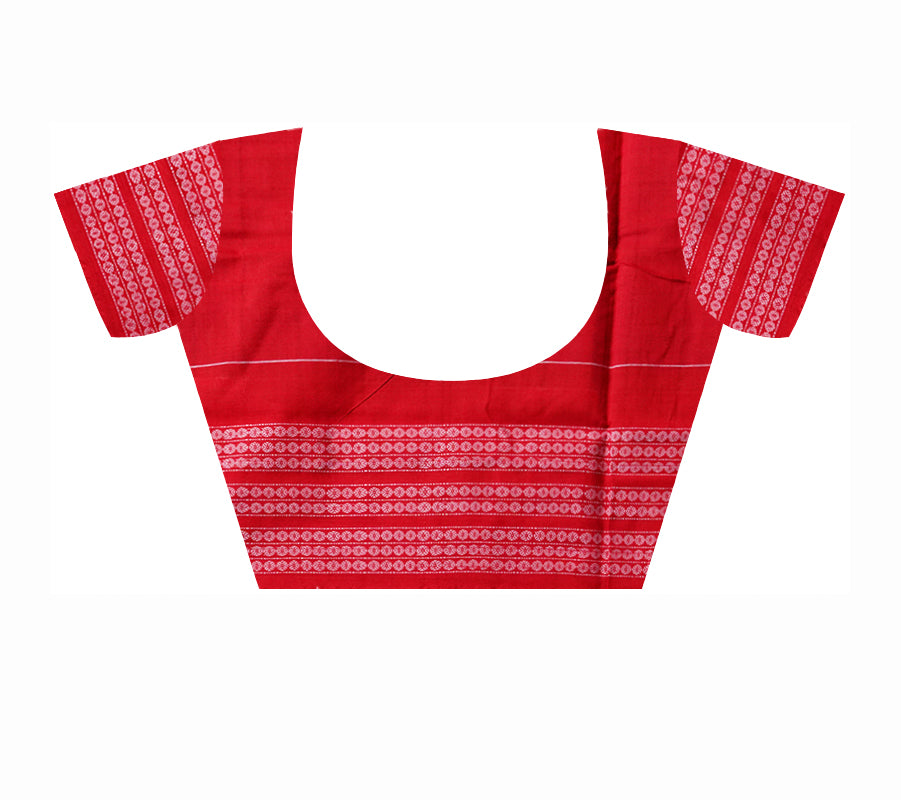 Tribal pattern pure cotton saree. - Koshali Arts & Crafts Enterprise