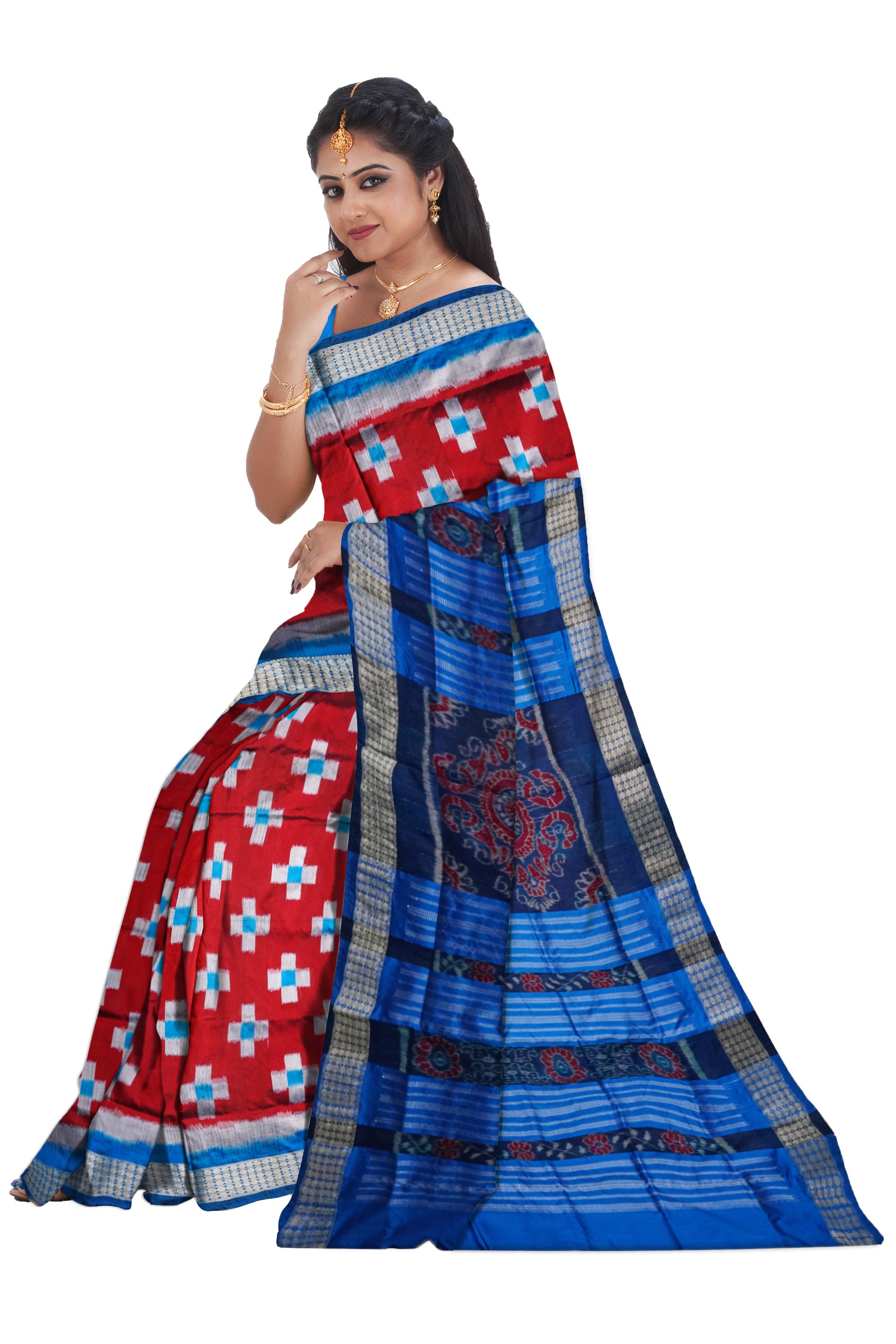 Tara pattern pasapali mix pata saree. - Koshali Arts & Crafts Enterprise