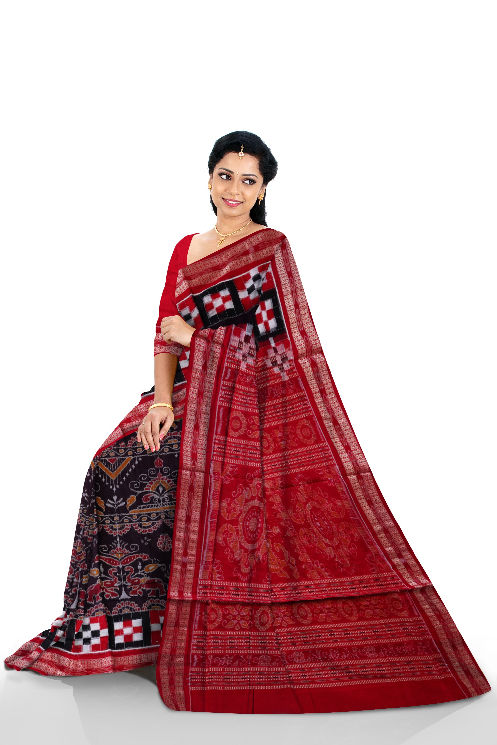 Latest pasapali with village pattern pure cotton saree. - Koshali Arts & Crafts Enterprise