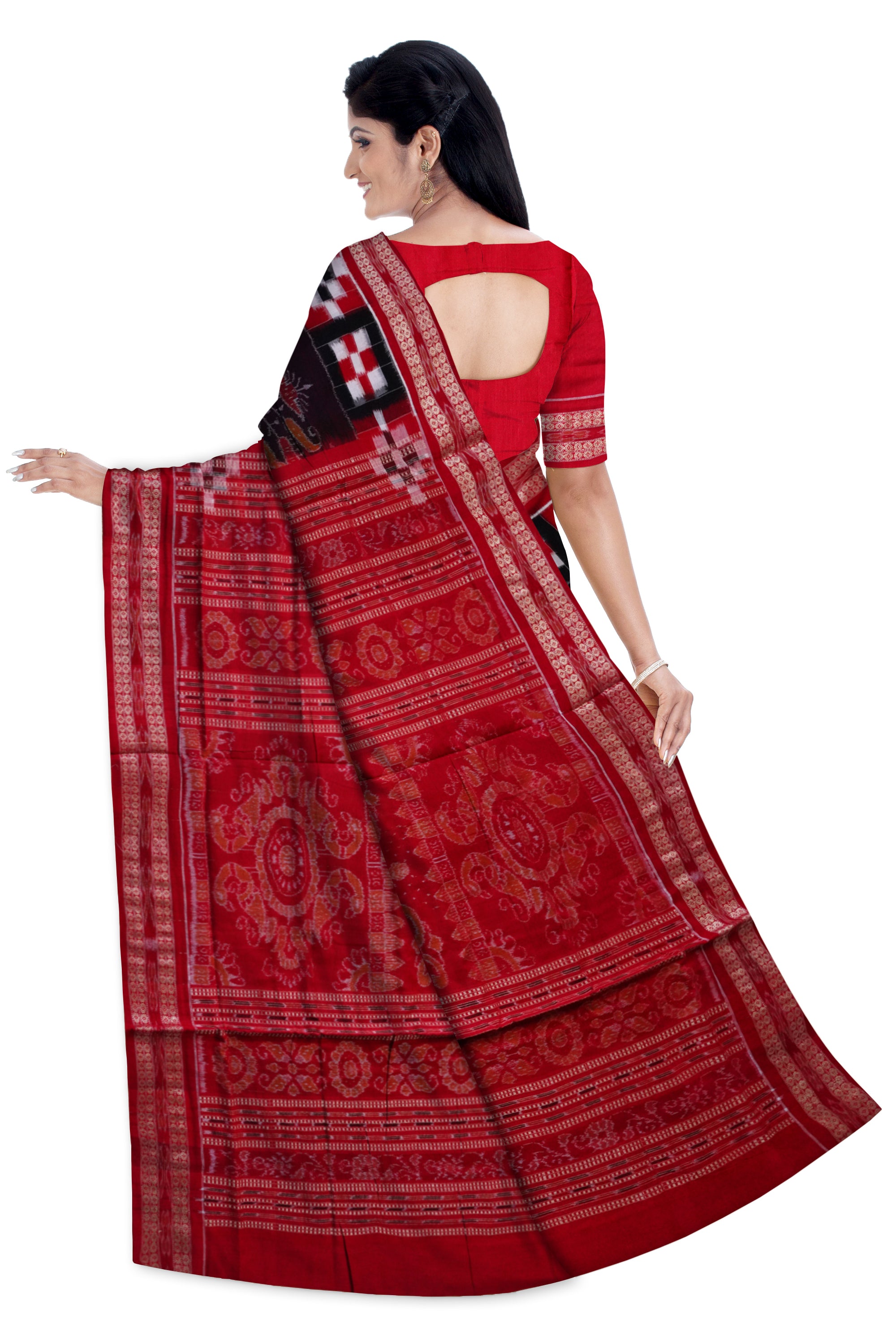 Latest pasapali with village pattern pure cotton saree. - Koshali Arts & Crafts Enterprise