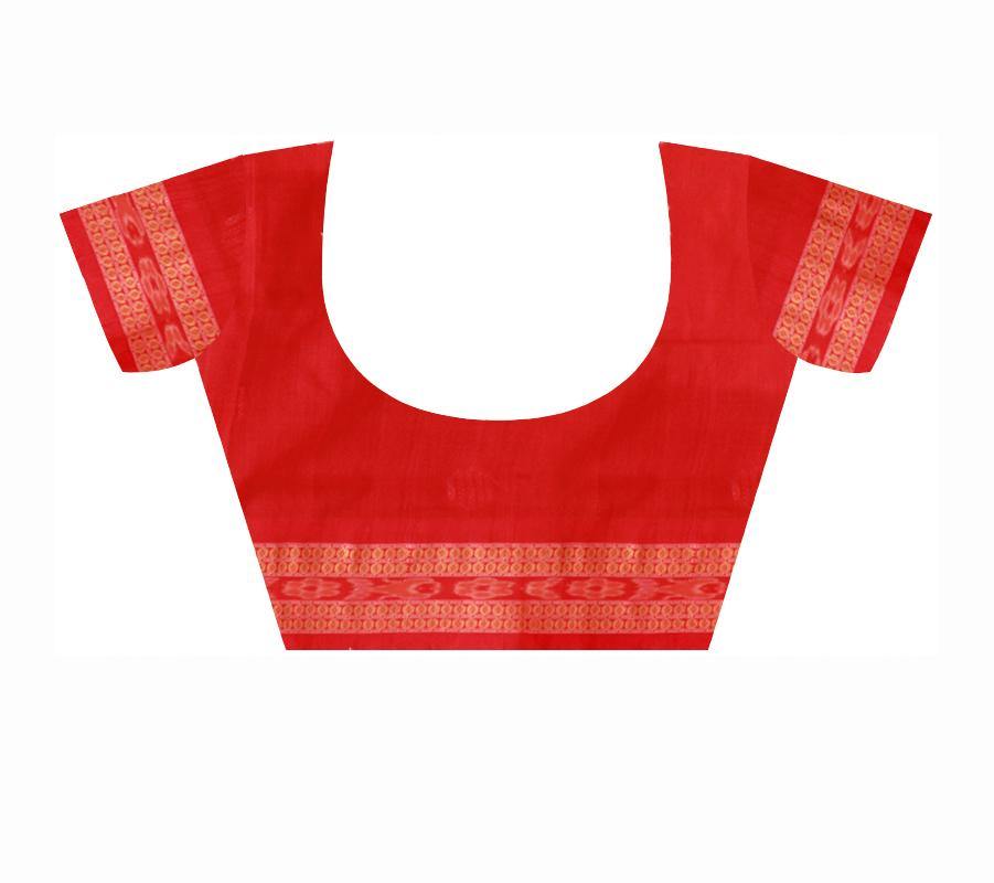 Brown color bomkei cotton Saree with blouse piece. - Koshali Arts & Crafts Enterprise