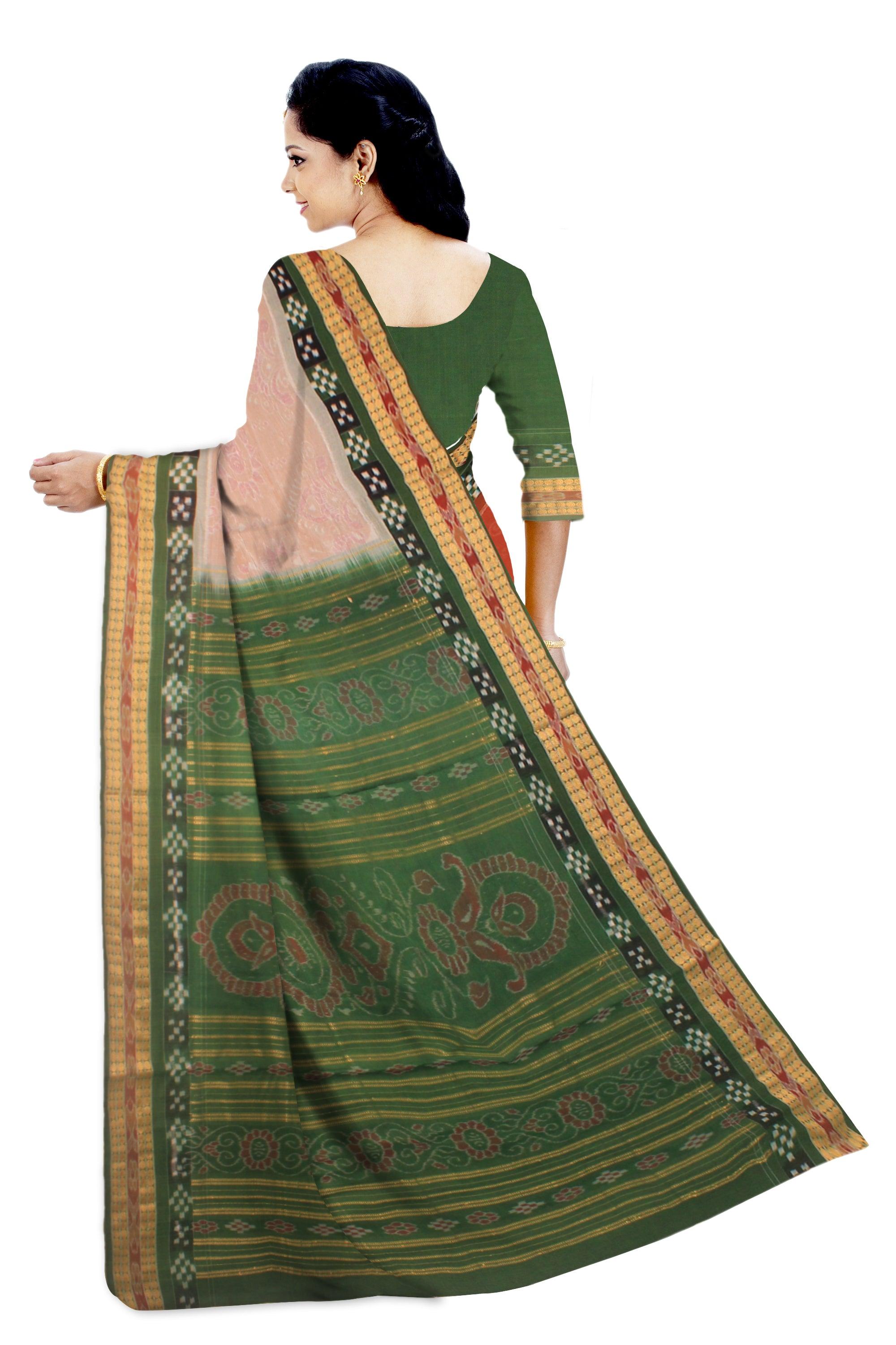 Sambalpuri cotton saree in Three Unique design with blouse piece. - Koshali Arts & Crafts Enterprise