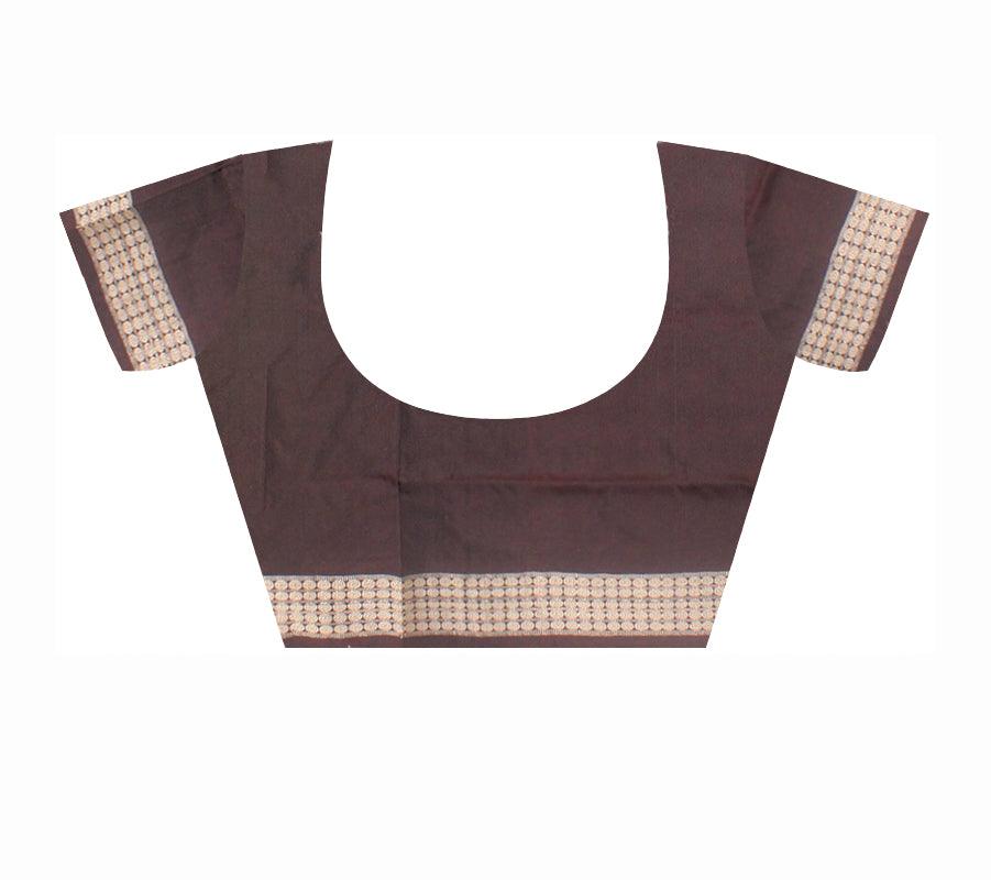 A fay design pallu in Sambalpuri Pata saree In Light yellow colour with blouse piece. - Koshali Arts & Crafts Enterprise