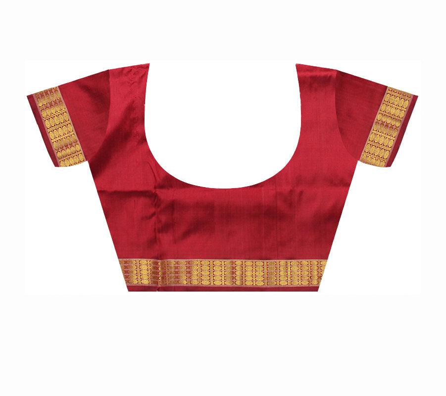 Glamourus Tissue Silk in Nartaki and petal  Design in HOT PINK WOVEN  SILK SAREE WITH BLOUSE - Koshali Arts & Crafts Enterprise