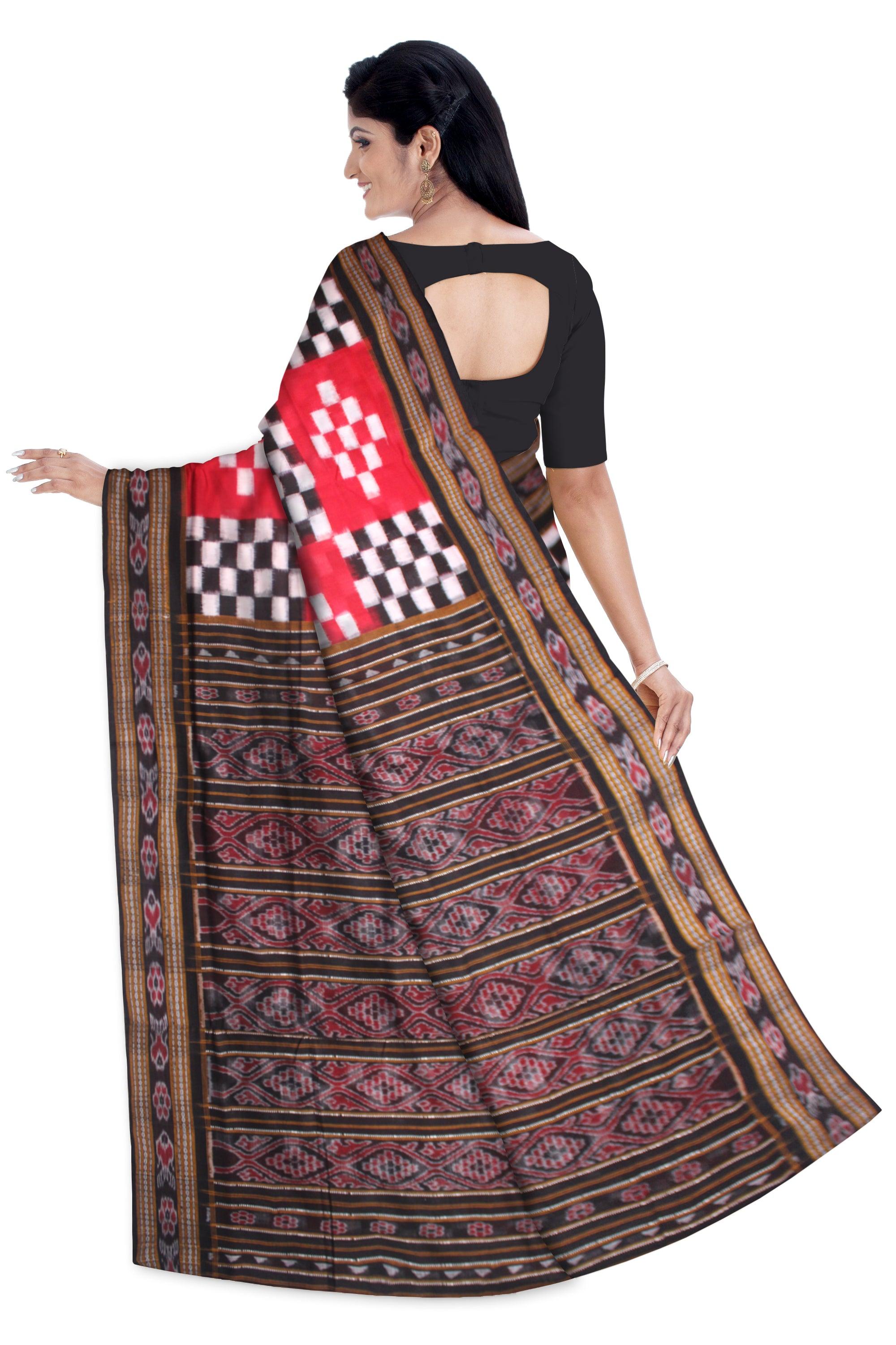 3D COLOR SONEPUR TRADITIONAL BICHITRAPURI COTTON SAREE, WITH OUT BLOUSE PIECE. - Koshali Arts & Crafts Enterprise