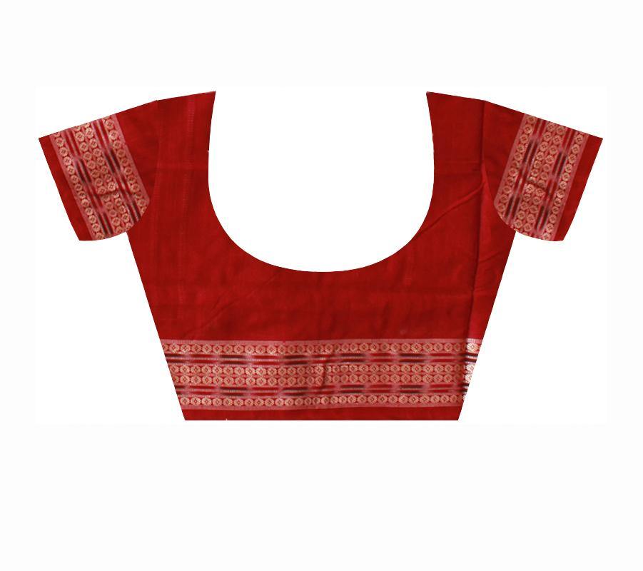 Beautiful Rainy Day scenery print sambalpuri saree in green color. With blouse piece - Koshali Arts & Crafts Enterprise