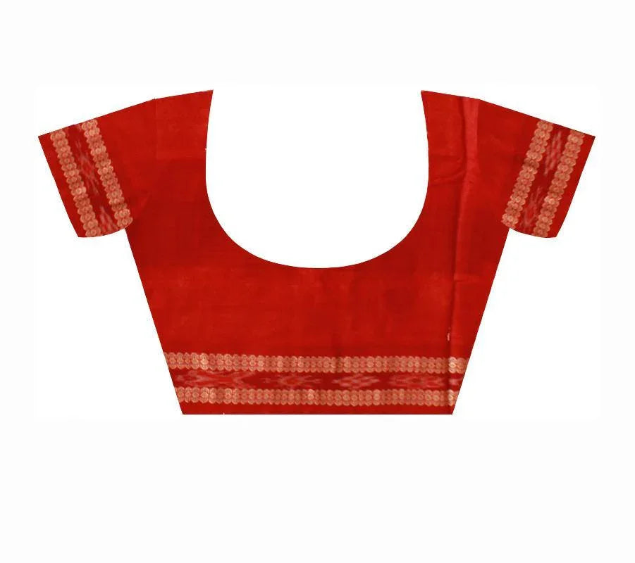 Matha color Bomkei saree with blouse piece. - Koshali Arts & Crafts Enterprise