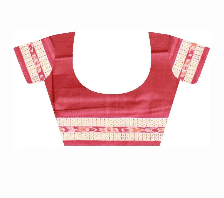 Latest design light brown Samablpuri cotton saree with blouse piece. - Koshali Arts & Crafts Enterprise
