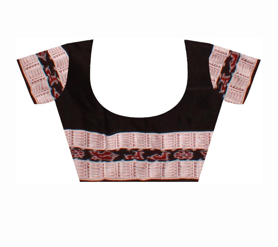 Sambalpuri Original silk Saree in Bichitrapuri Design with blouse piece. - Koshali Arts & Crafts Enterprise