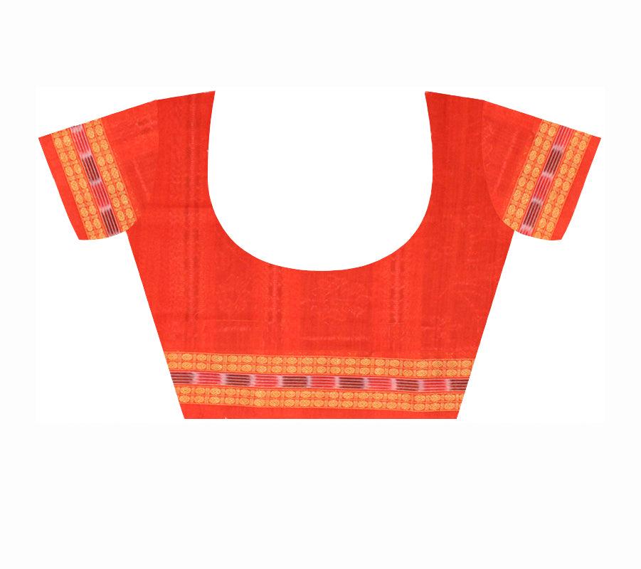 Biology design Sambalpuri Saree in Black colour - Koshali Arts & Crafts Enterprise