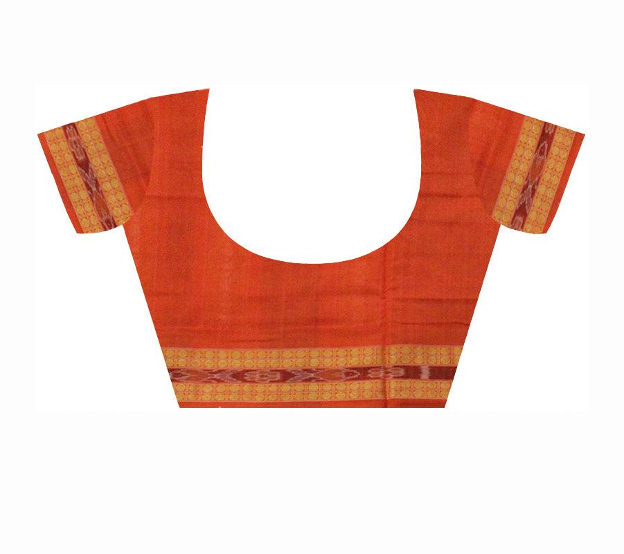 Mayurika on Body and Pink lining Sambalpuri Cotton saree Bomkai Design in Dark Pink and Black Colour - Koshali Arts & Crafts Enterprise
