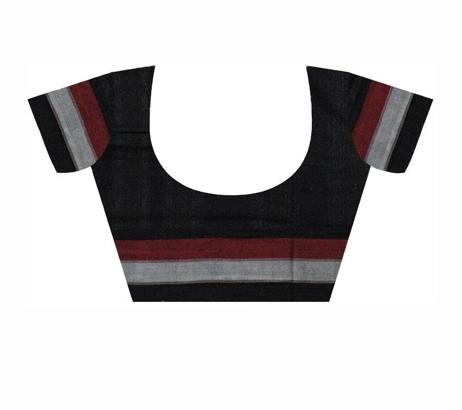 Booty pattern Bomkai design Sambalpuri saree in White Colour - Koshali Arts & Crafts Enterprise