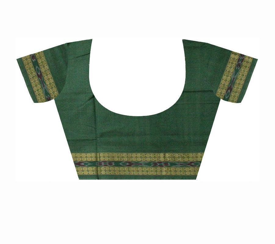 Maroon Colour Samblapuri cotton saree in Bomkai design. - Koshali Arts & Crafts Enterprise