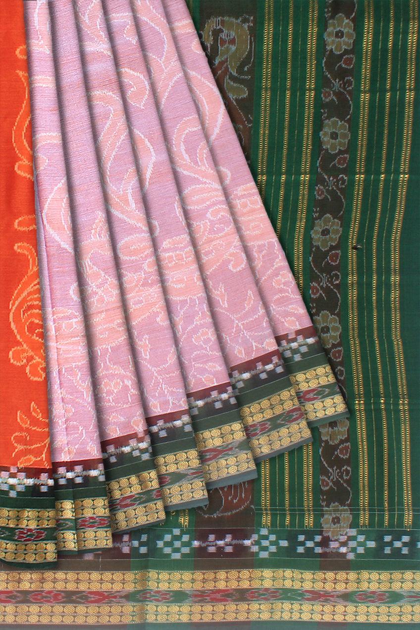 3D color of sambalpuri pure cotton saree , available with blouse piece - Koshali Arts & Crafts Enterprise