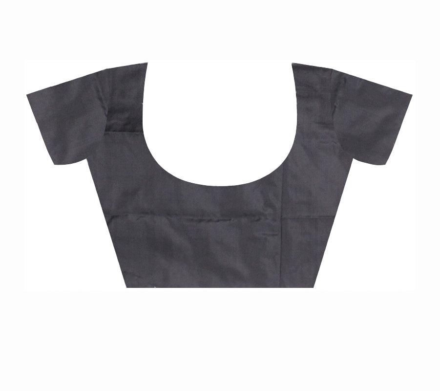 Modern Look MIx PATA SAREE IN MAROON Color in PLAIN DESIGN WITH BLOUSe PIECE. - Koshali Arts & Crafts Enterprise