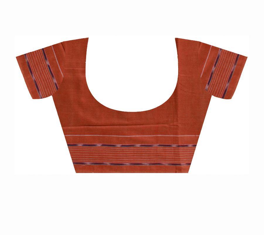 Latest design Sambalpuri cotton Saree in Green Color with blouse piece - Koshali Arts & Crafts Enterprise