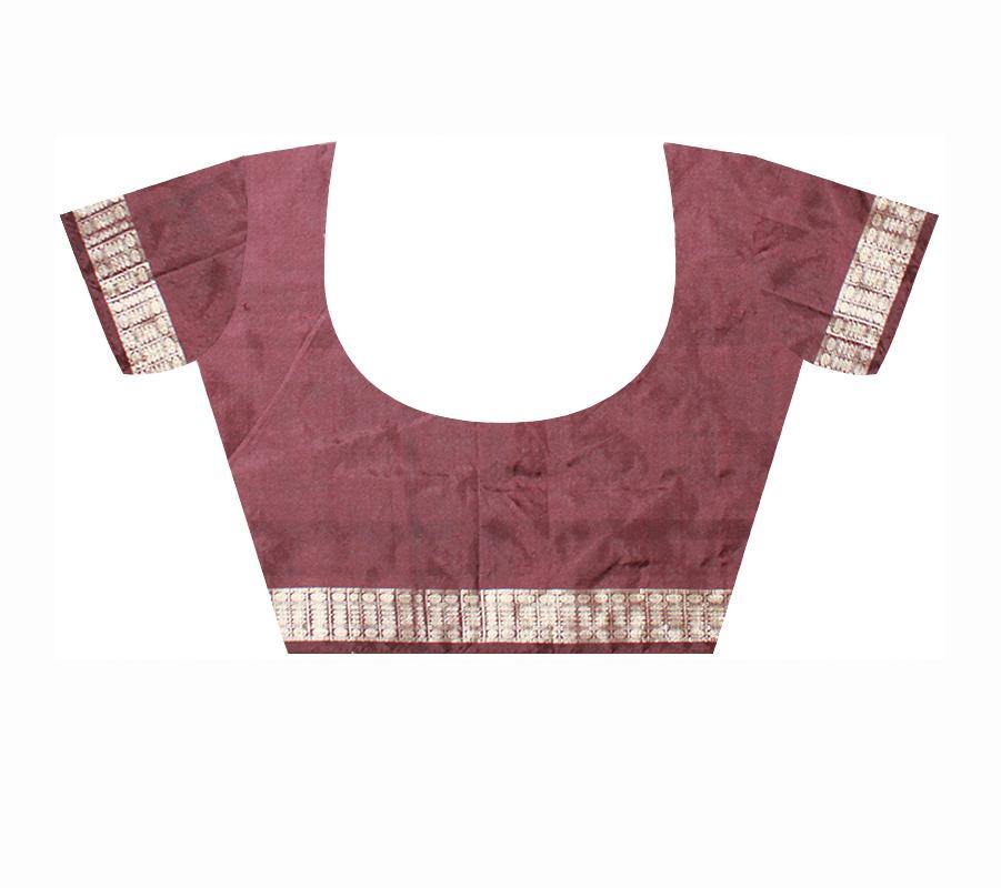 Exclusive pata saree in Blue color with blouse. - Koshali Arts & Crafts Enterprise