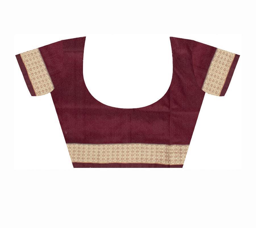 Latest design kumbha print Pata saree with blouse piece. - Koshali Arts & Crafts Enterprise