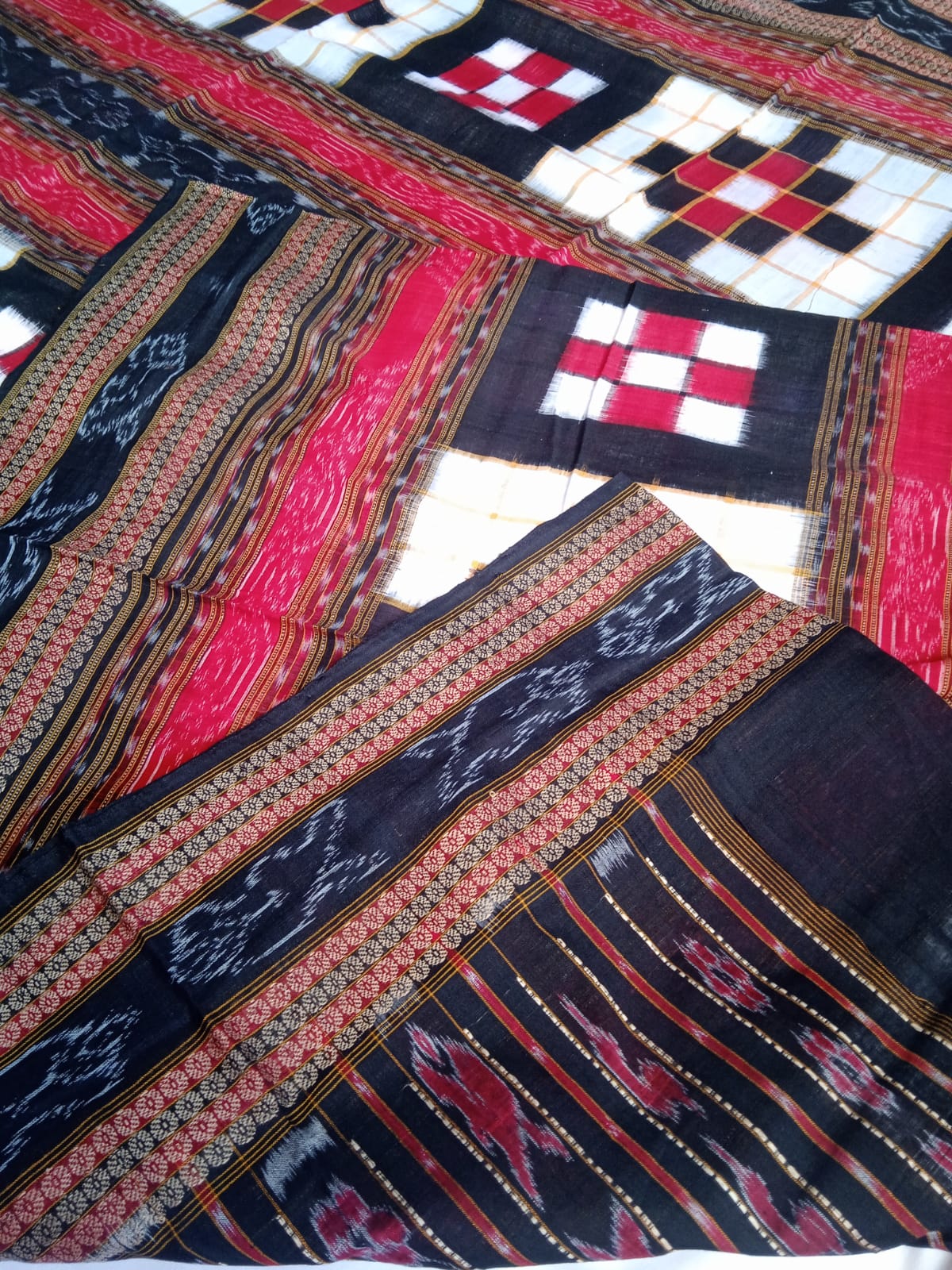 Traditional Sambalpuri Bichitrapuri pure cotton saree. - Koshali Arts & Crafts Enterprise
