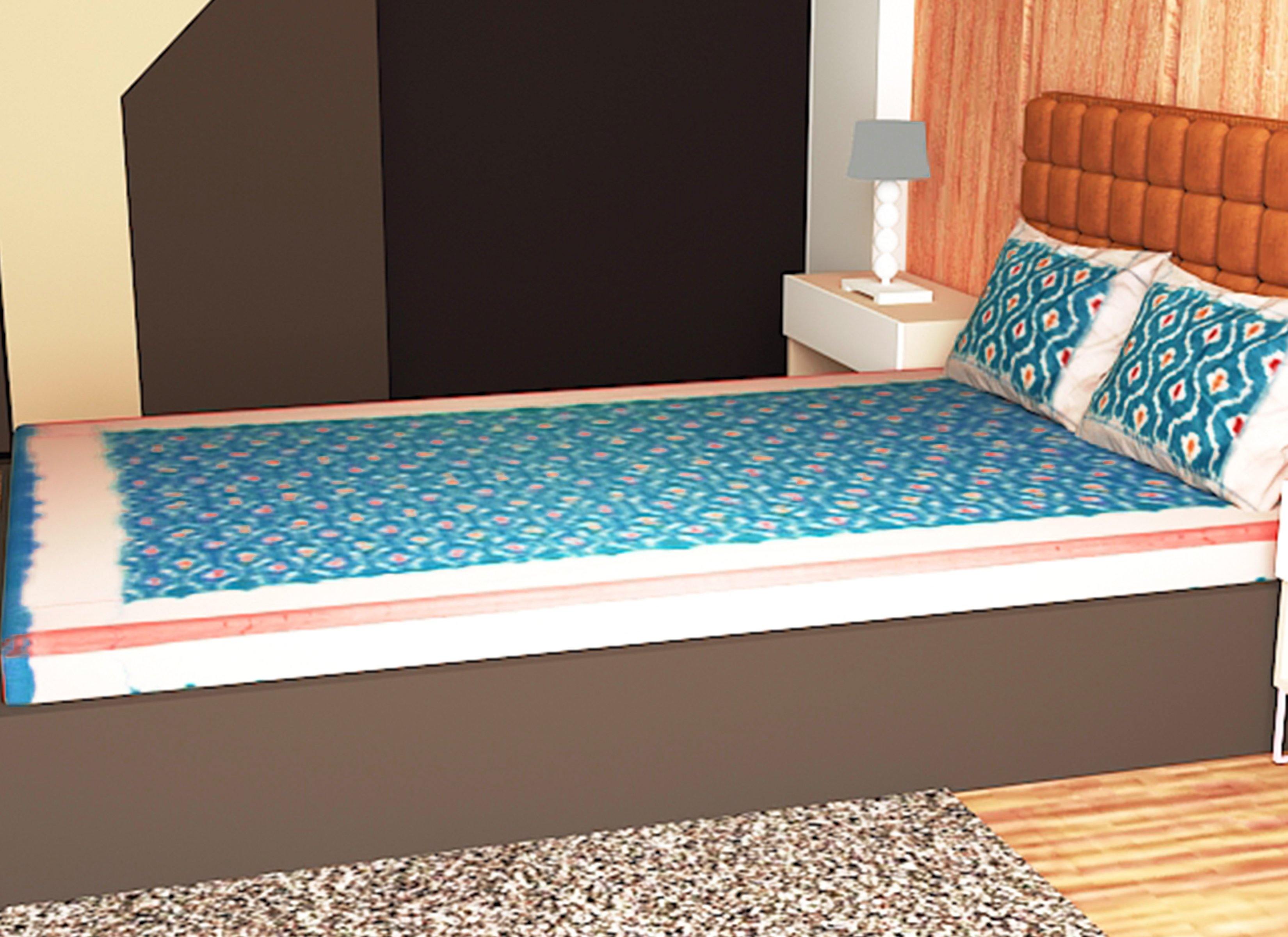 Double Bedsheet with Pillow Covers in Blue color| - Koshali Arts & Crafts Enterprise