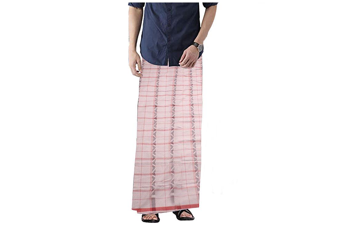 Handloom Pure Cotton Special Sambalpuri Lungi of 2.25 mtr For Men. - Koshali Arts & Crafts Enterprise